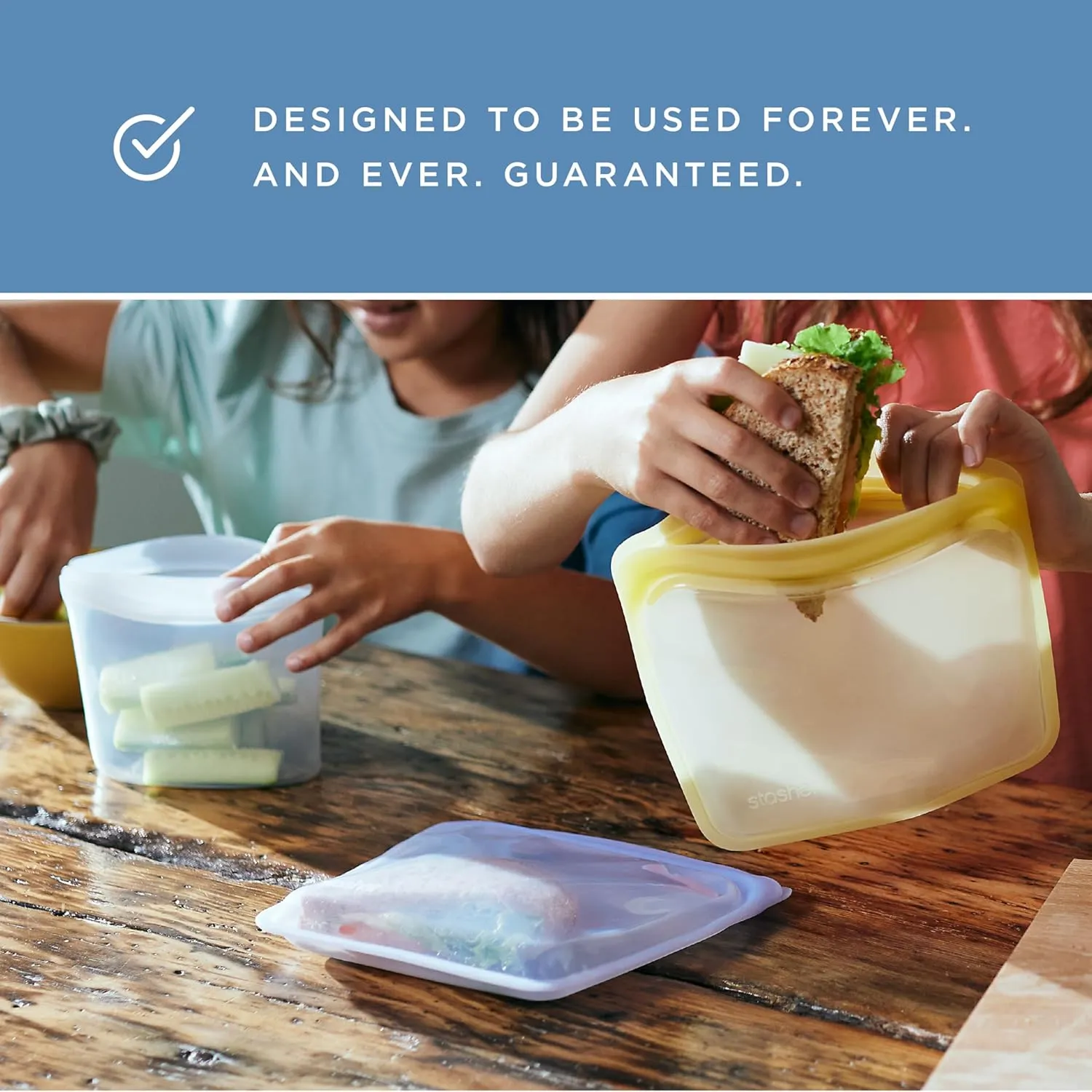 Stasher Reusable Silicone Snack Bags